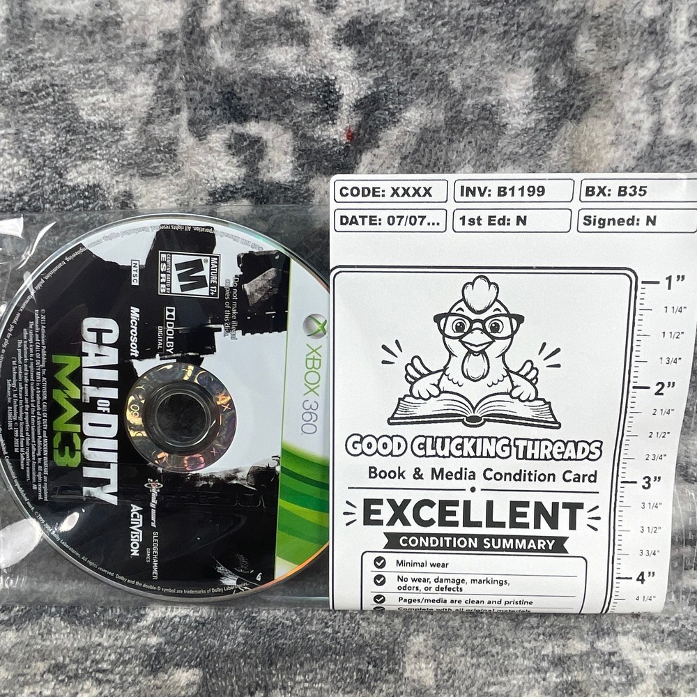 Call of Duty Modern Warfare 3 MW3 Xbox 360 Activision 2011 FPS Shooter Disc Only